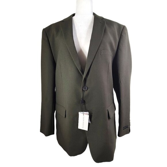 NWT Alain Dupetit Olive Green Sport Coat Two Button Blazer - Picture 1 of 10
